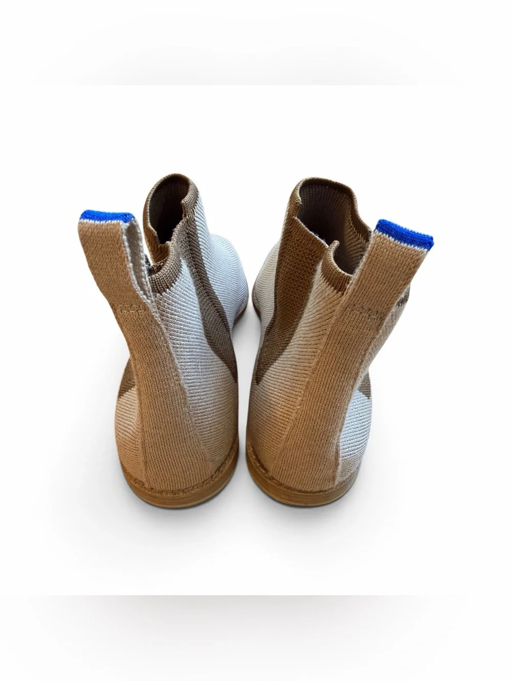 Rothy's The Merino Wool Chelsea Ankle Boot in Chesnut Soft Knit Size 9.5